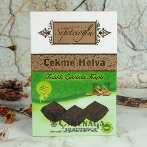 SEPETÇİOĞLU ÇEKME HELVA ÇİKOLATALI ANTEP FISTIKLI 175 GR SEPETÇİOĞLU ÇEKME HELVA ÇİKOLATALI ANTEP FISTIKLI 175 GR